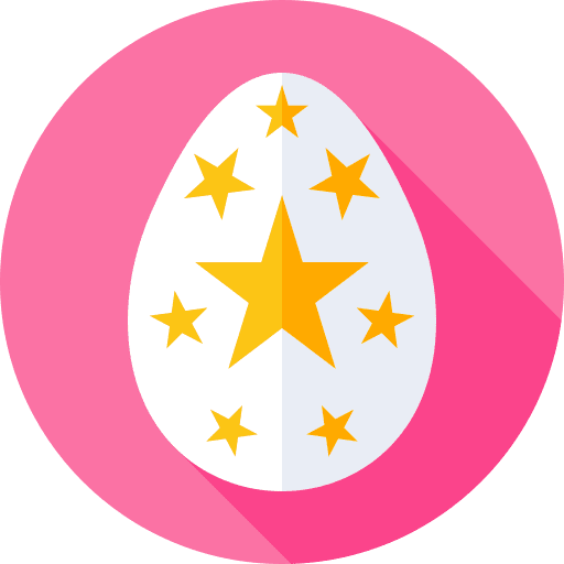 Easter egg celebration painted decoration icon