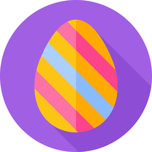 Easter egg painted easter egg decoration icon
