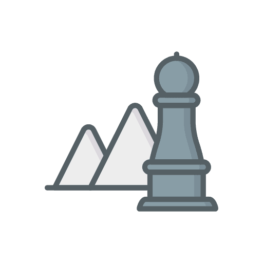 Pyramid egypt architecture and city landmark icon