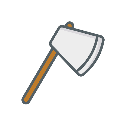 Axe hatchet miscellaneous weapon icon