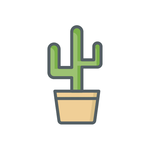 Cactus farming and gardening nature cactus icon