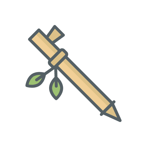 Spear weapon stone age primitive icon