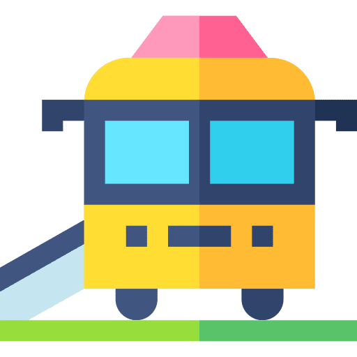 Bus wheelchair transportation disabled icon