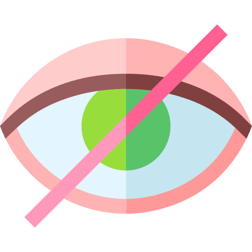 Blind optical healthcare and medical disabled icon