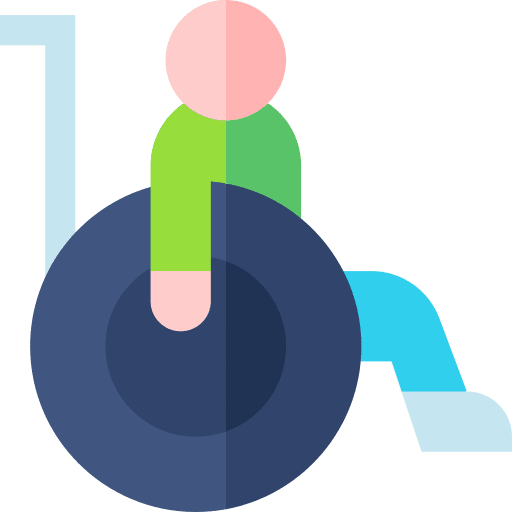 Wheelchair humanpictos disability wheelchair icon