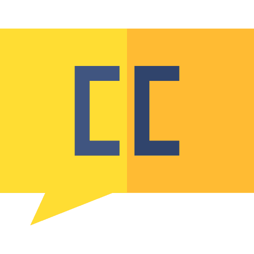 Subtitles diversity disabled accessibility icon