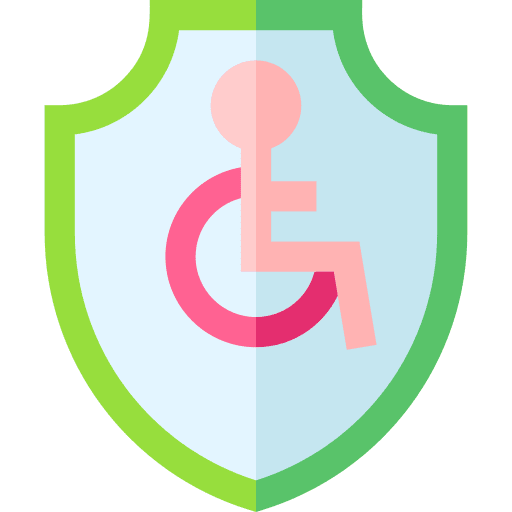 Handicap disabled security sign icon