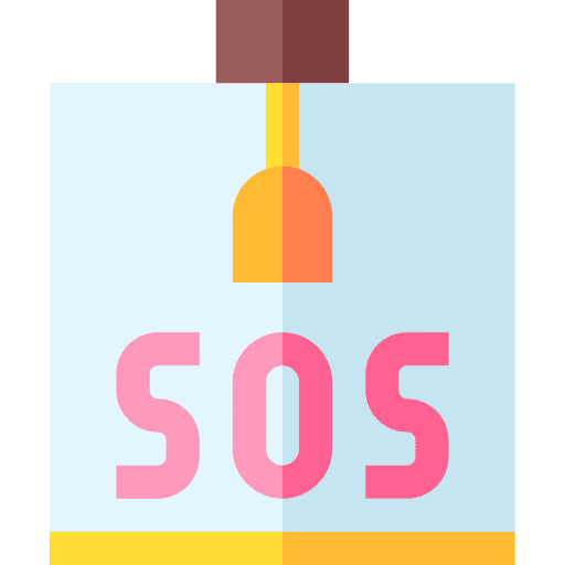 Sos help aid security icon