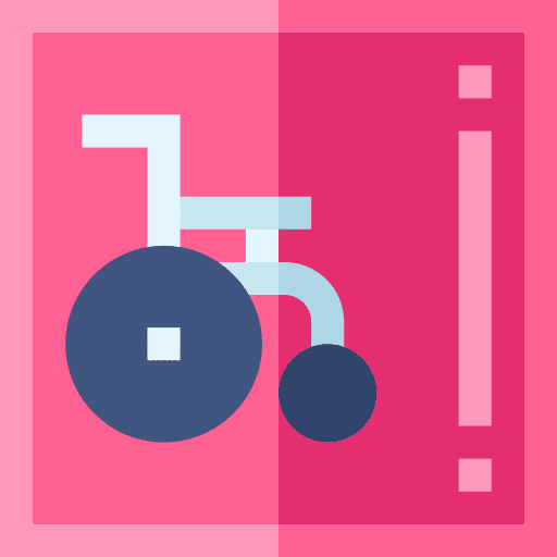 Wheelchair lift sign wheelchair icon