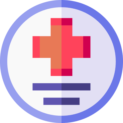 Medical sign signaling medical icon