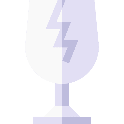 Fragile shapes and symbols freight transportation icon