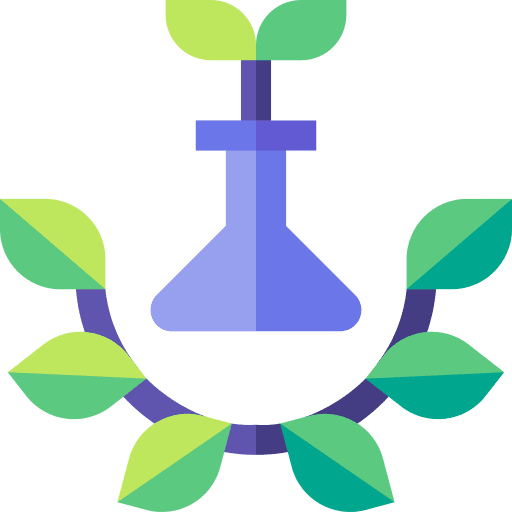 No preservatives leaves flask 100 percent icon