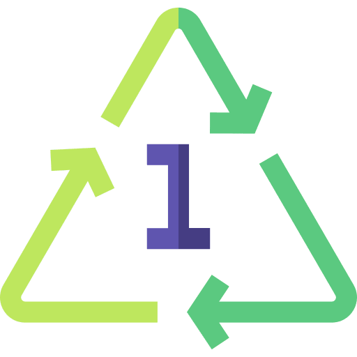 Plastic signaling triangle plastic icon