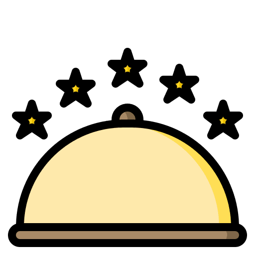 Food and restaurant food tray serve buffet icon