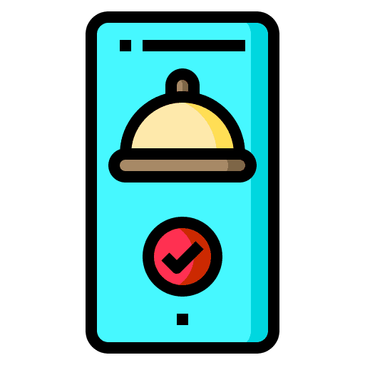 Food app shipping and delivery food and restaurant order food icon