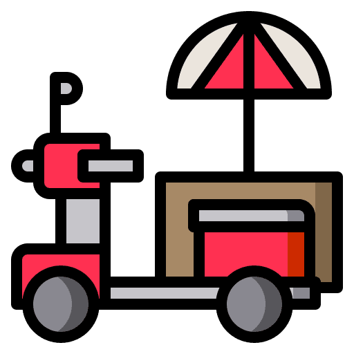 Food delivery delivery bike transport food delivery icon
