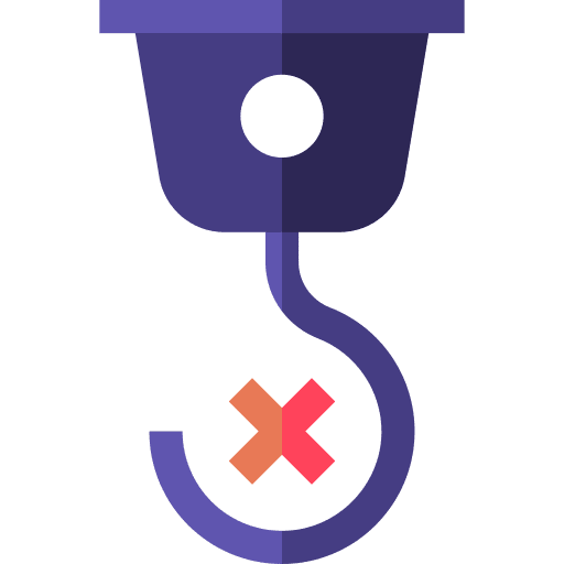 No hook construction and tools hook no hook icon