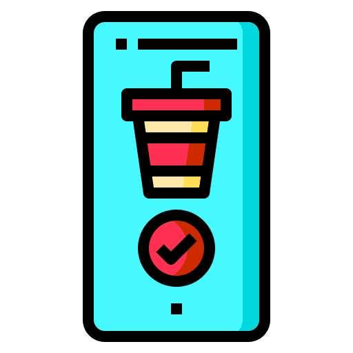 Application cocktail glasses food and restaurant icon