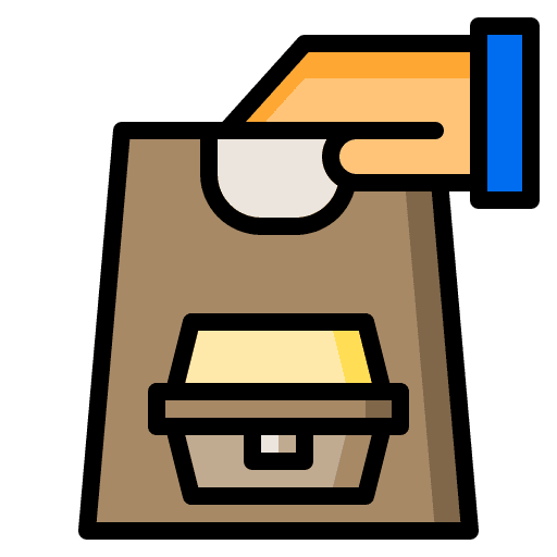 Bag shopping food delivery shipping and delivery icon