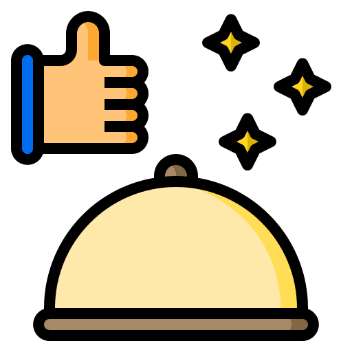 Food service shipping and delivery bowl food icon