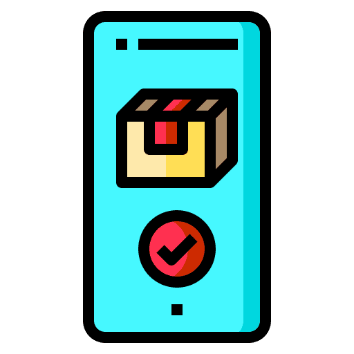 Smartphone ecommerce commerce and shopping cellphone icon