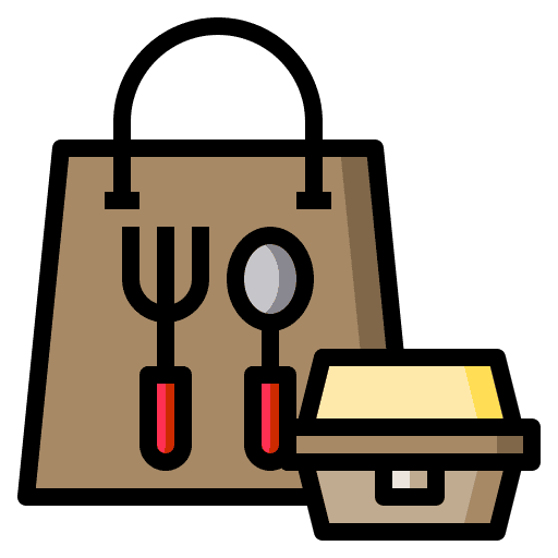 Take away take away packaging shipping and delivery icon