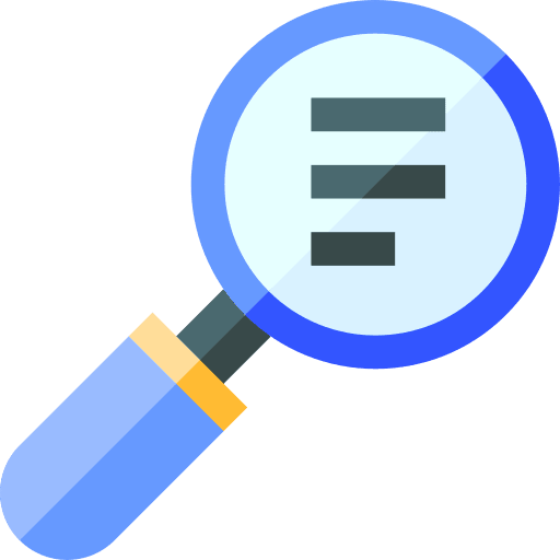 Inquiry investigator investigation report icon