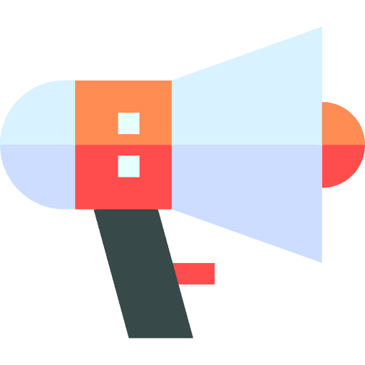 Megaphone marketing advertising speaker icon