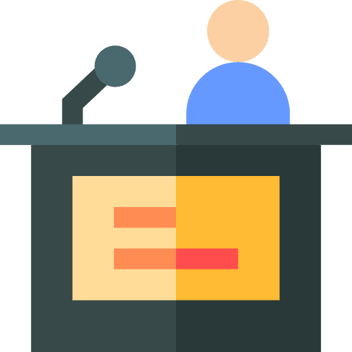 News anchor user communications avatar icon