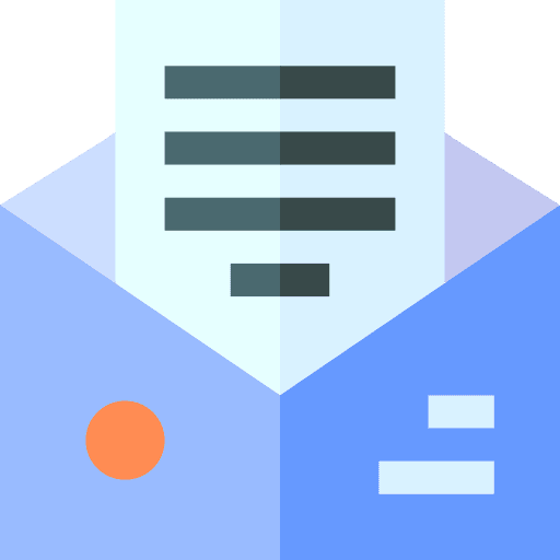 Newsletter information envelope interface icon