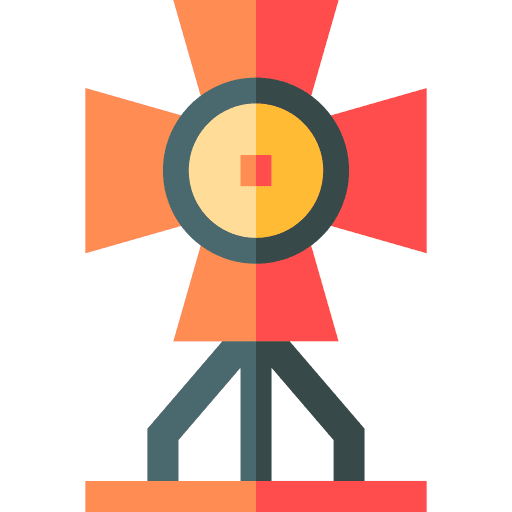 Spotlight stage light illumination icon