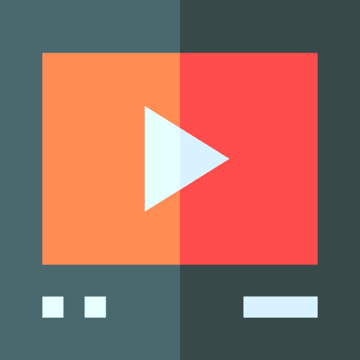 Video player video monitor multimedia icon