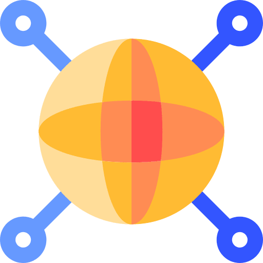 World grid global world grid connection icon