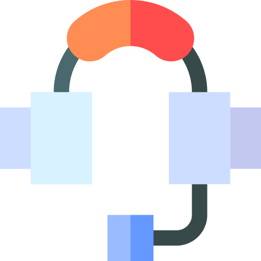 Headset videocall electronics headphone icon