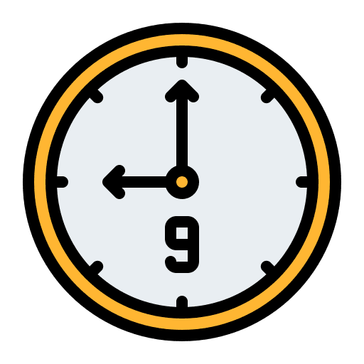Clock circular clock wall clock time icon
