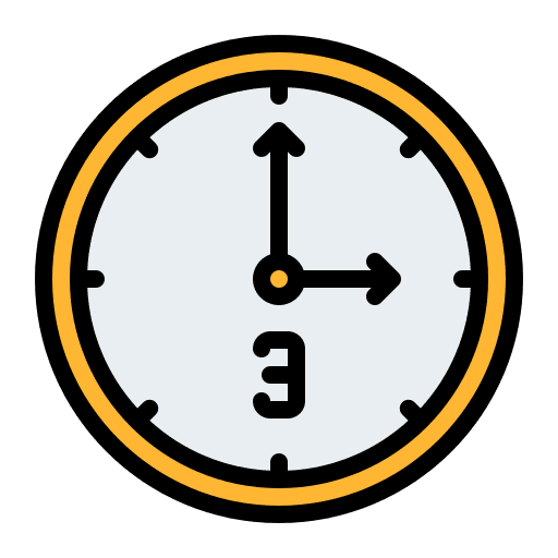 Clock wall clock circular clock 3 icon