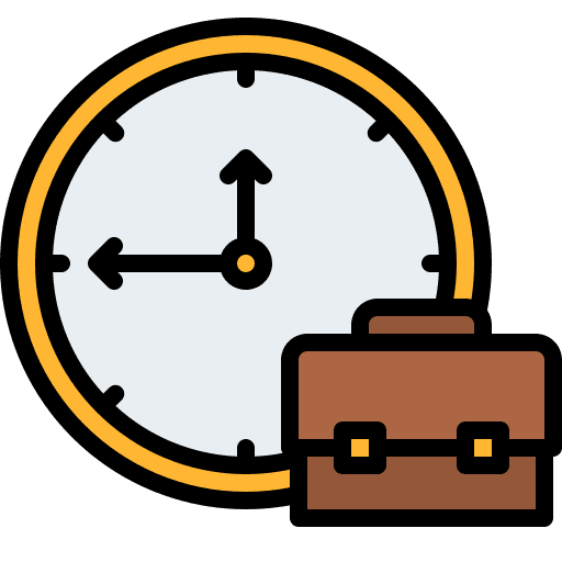 Working time working time working hours work experience icon