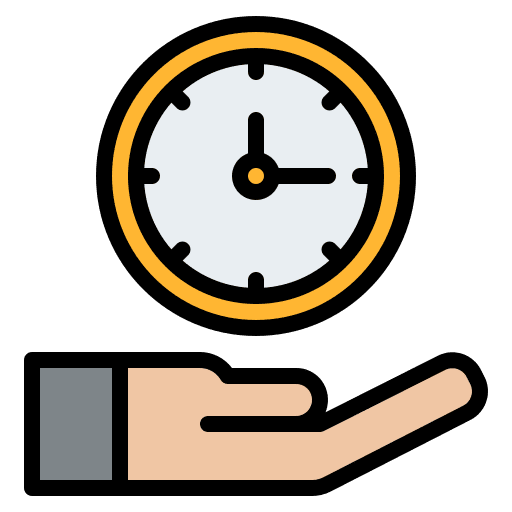 Save time save time time and date clock icon