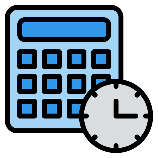 Timing timing time and date calculator icon