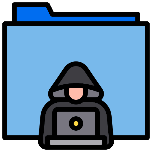 Folder hacker spy spyware icon