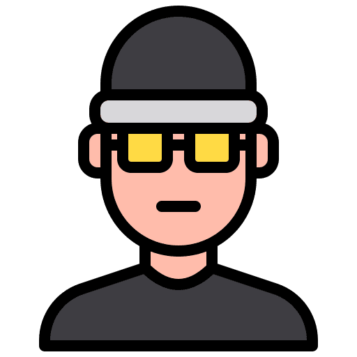 Avatar spying user laptop icon