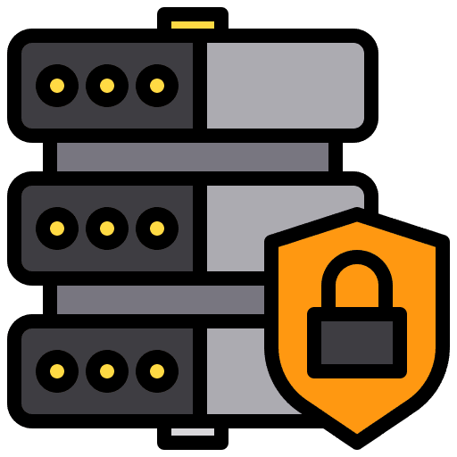 Server database computer lock icon