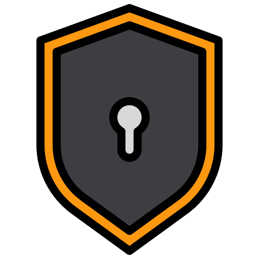 Shield key hacker computer icon