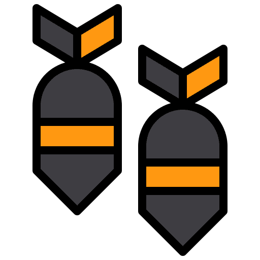 Ddos bomb malware system icon