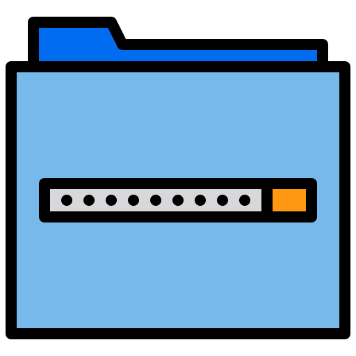 Folder folder data encryption computer icon