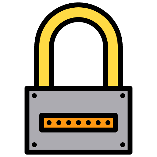 Lock password seo and web correct icon