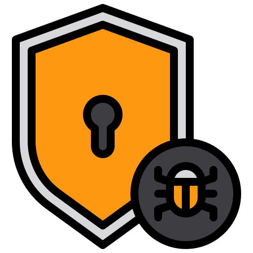 Shield protection shield hacker icon