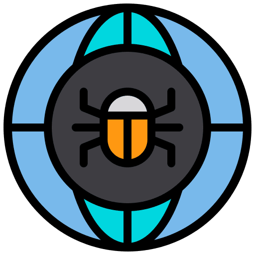 Virus hacker virus computer icon