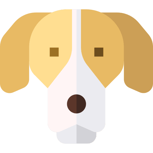 Pointer breed dog animal icon