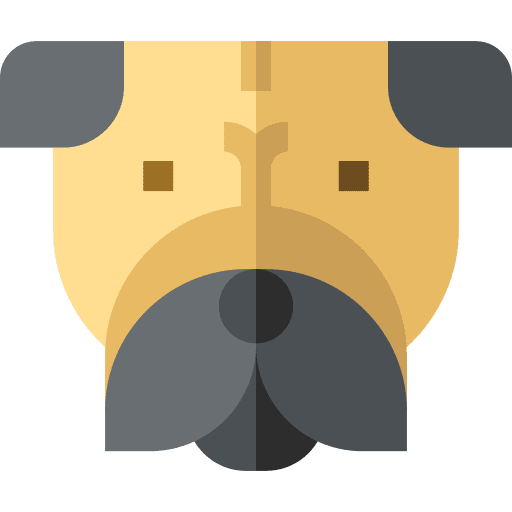 Pug animal mammal dog icon